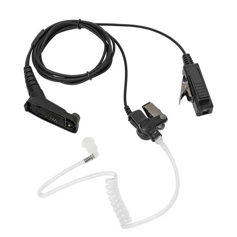 ▥ APX 6000 Acoustic Tube Earpiece With PTT MIC For Motorola Mtp850 MOTOTRBO XPR 6550 Por