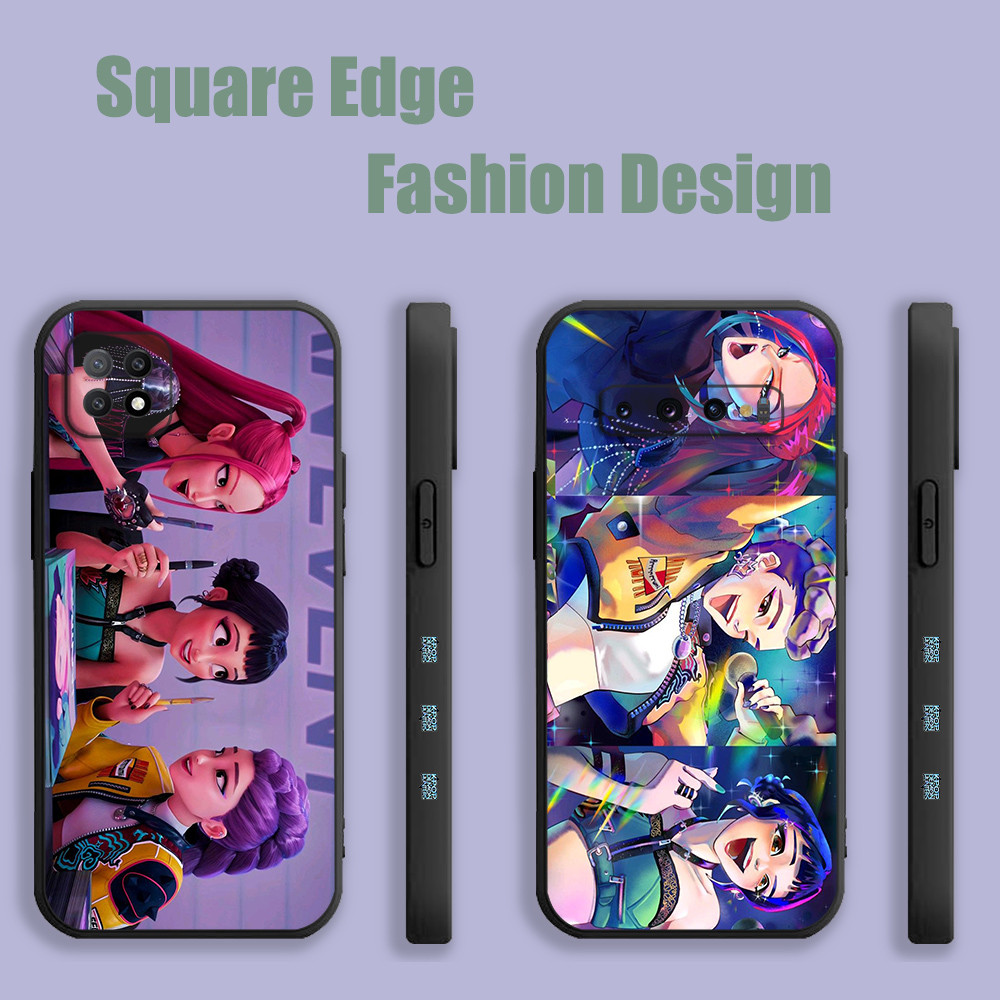 ปลอกสําหรับ Huawei Nova 9 Y70 Plus 90 Lite 70 X6 X8 P60 Pro X9A Kpop Demon Hunters สีชมพูความงาม KZG