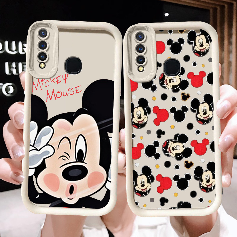 N-6 Mickey Soft Casing สําหรับ VIVO Y12 Y30 Y19 Y50 Y30i Y17 Z1 Y15 V9 Pro