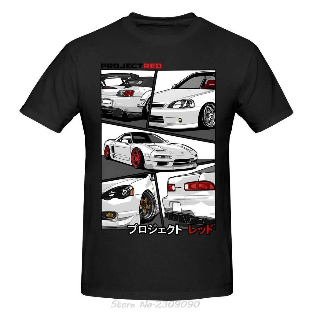 Integra Nsx Jdm เสื้อยืดสําหรับชายยานยนต์ Sportcar ญี่ปุ่น Drift รถแปลกใหม่ T เสื้อฟิตเนส Tees ผ้าฝ้