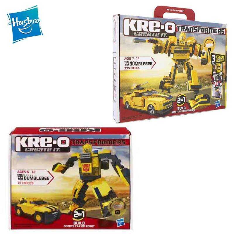Hasbro KRE-O Transformers Bumblebee Vortex Prowl Mirage Optimus Prime Action Figure Model Gift Toy