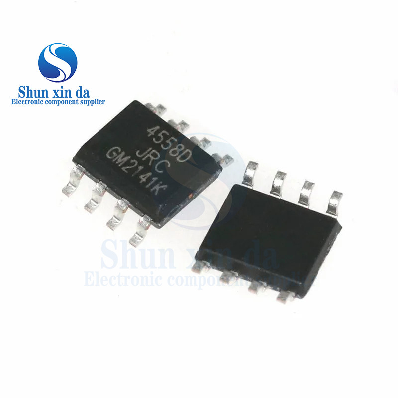50PCS JRC4558D NJM4558D SOP-8 NJM4558 JRC4558 SOIC-8 4558 SMD DUAL OPERATIONAL AMPLIFIER IC 4558D