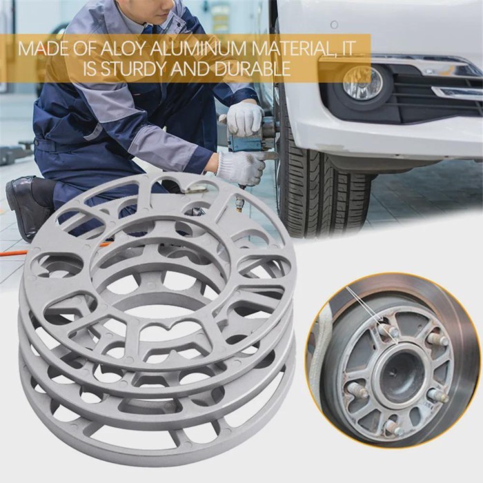 Car Wheel Spacer Shims Plate Fit 4x100 4x114.3 5x100 5x108 5x114.3 5x120 4PCS Universal Brand New