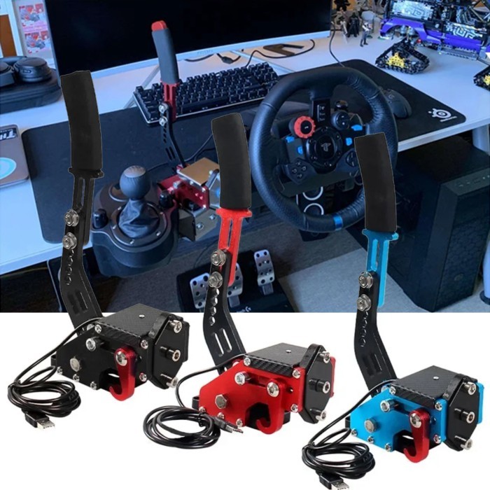 2-in-1 USB Racing Games Handbrake Support G25/27/29 T300 T500  PS4 ONE Simracing Game14 Bit Handbra