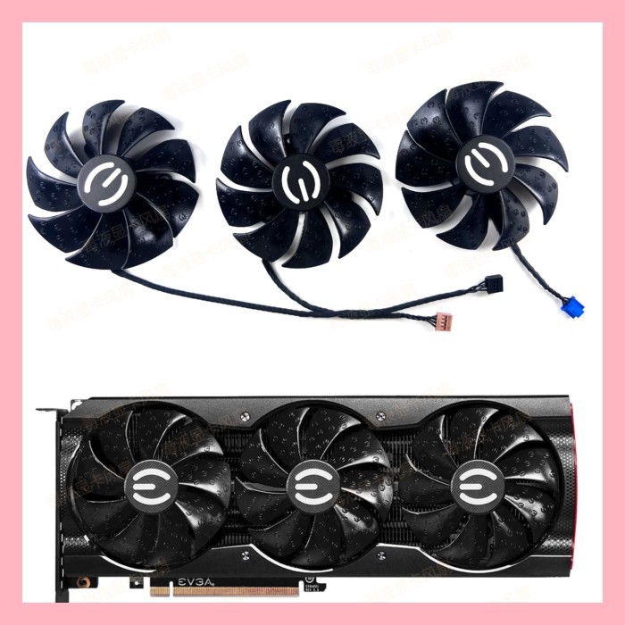 EVGA/IVIC RTX3070 3070ti 3080 3080ti 3090 XC3 กราฟิกการ์ดพัดลมระบายความร้อน
