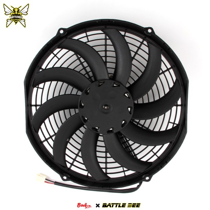 12 Inch Universal Slim Fan Push Pull Electric Radiator Fan Air-Sucking Type Cooling & Mounting Kit