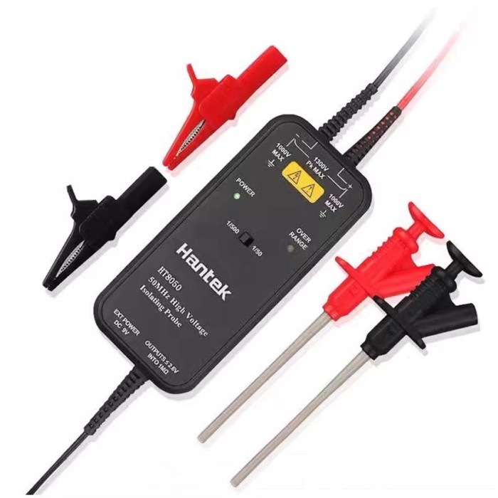 Hantek 100MHZ Oscilloscope HT8050/HT8100 High Voltage Differential Probe Isolation Probe LED Indica