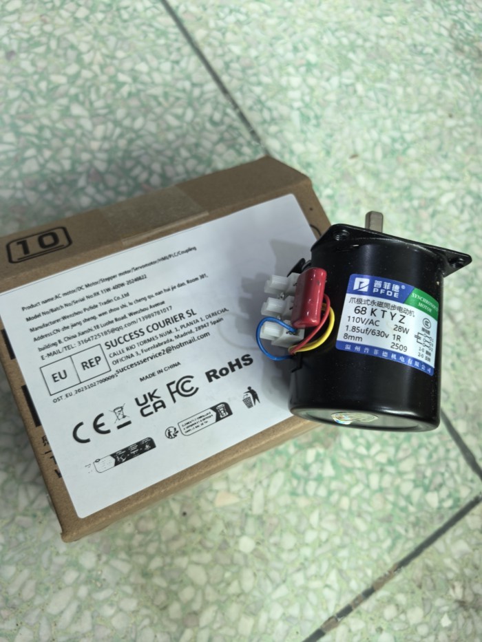 28W 68KTYZ 14W 60KTYZ AC220V Permanent Magnet Synchronous Motor 100KG High Torque CW/CCW Metal Gear