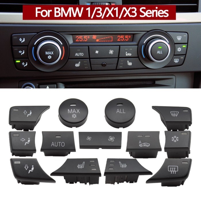 Car Dashboard Air Conditioning Ventilation Control AC Button For BMW 1 3 X1 X3 Series E81 E82 E87 E