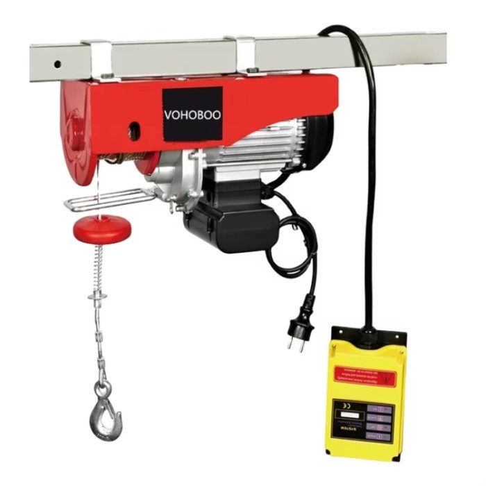 Mini Small Portable Wire Rope Electric Hoist PA400 PA600 PA800 PA1000 PA15000 With Remote Control