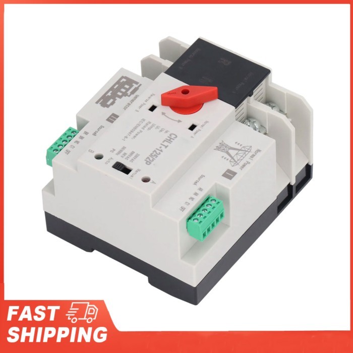Dual Power Automatic Transfer Switch Flame Retardant Dual Power Switch for Shopping Mall AC230V Ele