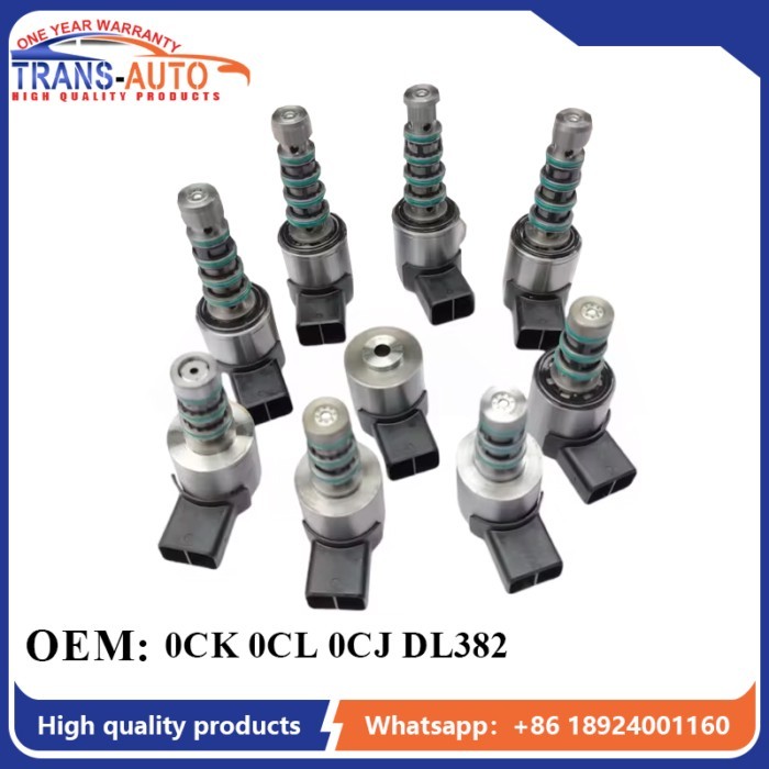 9 PCS 100% Original 0CK DL382 Transmission Solenoid Kit for Audi Q5 A5 A6 A7 0CL 0CJ Gearbox