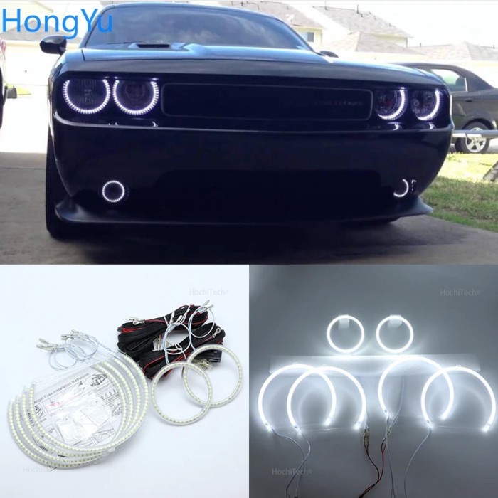 For Dodge Challenger 2008 2009 2010 2011 2012 2013 2014 Smd Led Angel Eyes kit Excellent Ultra brig