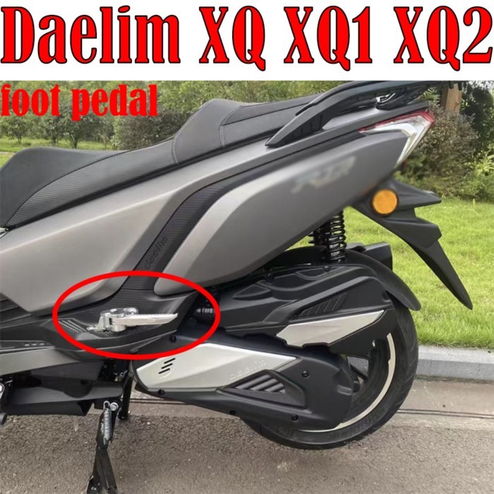 For Daelim XQ XQ1 XQ2 Motorcycle Rear Passenger Foot Pegs Floorboards Footboard For Daelim XQ 125 /