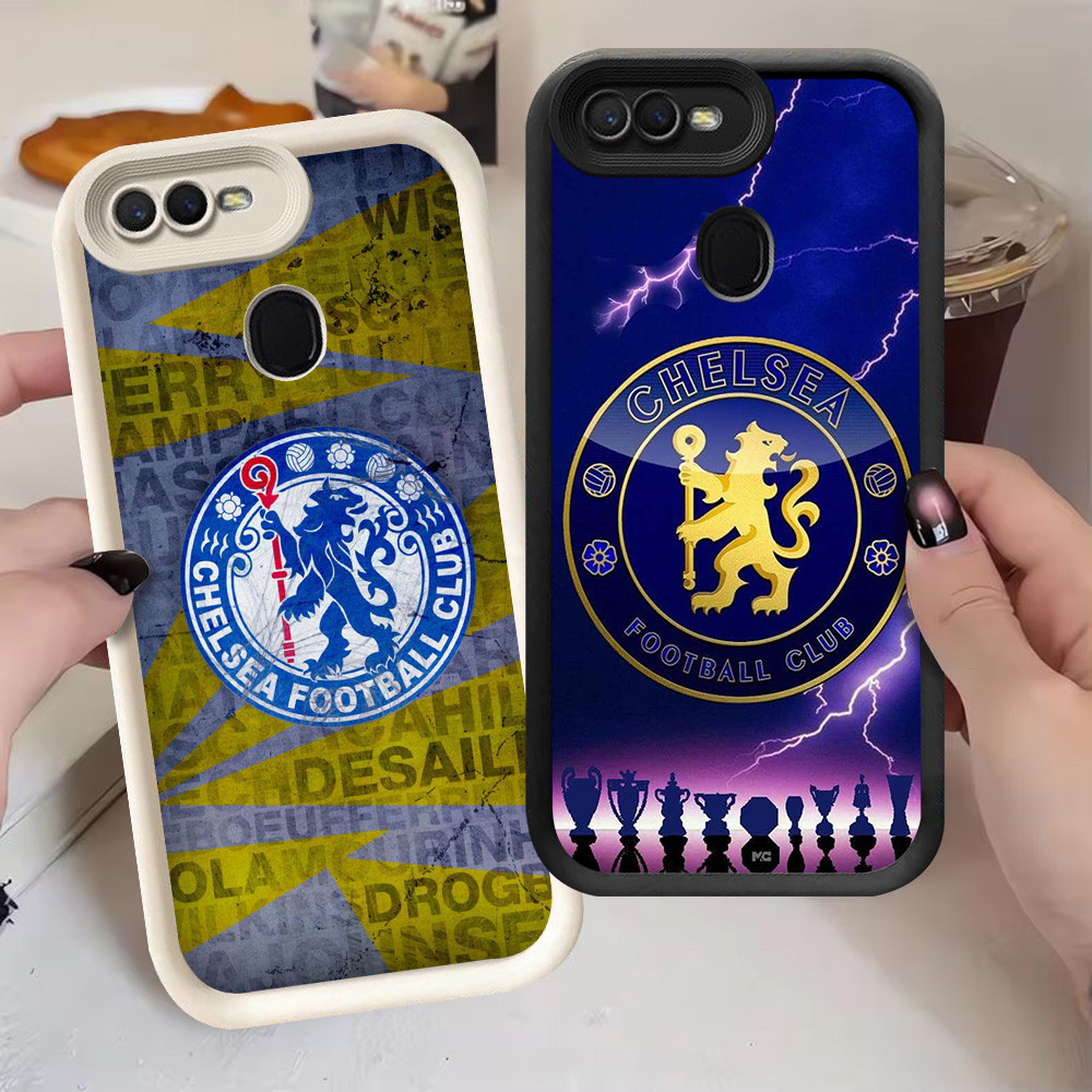 G-49 CFC ฟุตบอล fc สําหรับ OPPO A11K F9 Pro A7 F7 A12 A5S F5 A12s สีดําและสีขาว