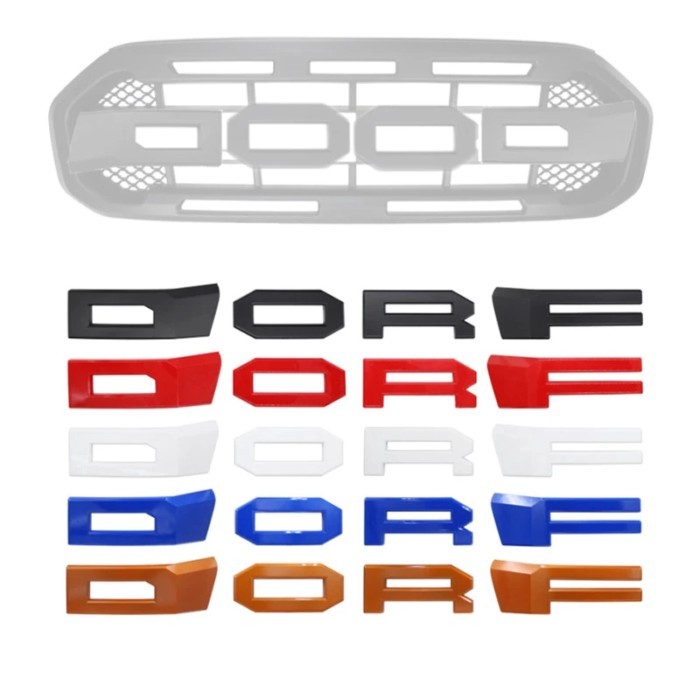 Raptor Grille Letters Modified Grill Letters Fit For RANGER 2019-2021 T8 PX MKIII MK3 XL XL+ XLS XL