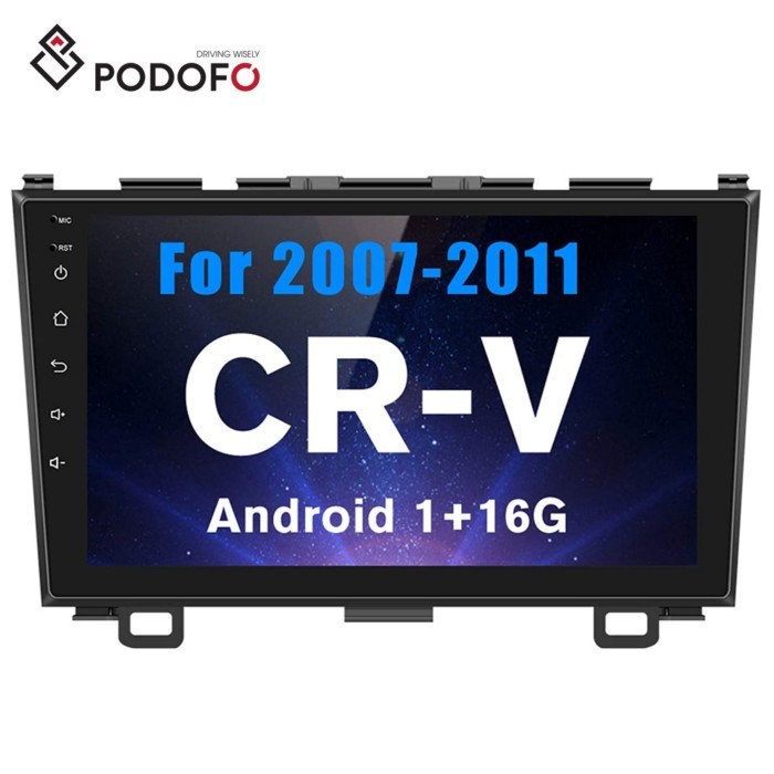 Podofo Android Car Radio 9" Autoradio Player For Honda CRV 2007 - 2011 GPS Navigation WIFI BT FM
