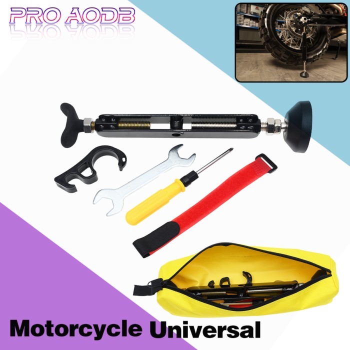 Motorcycle Portable Lift Stand Trail Stand Rear Wheel Emergency Side Stand Kickstand For Honda Yama