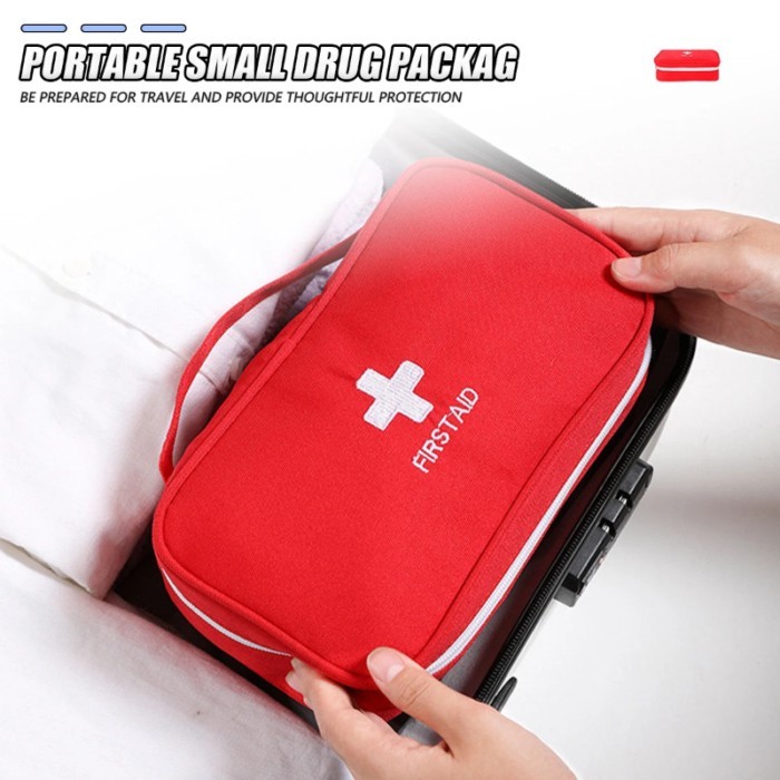 First Aid Kit Multi-purpose Emergency Medical Supplies Portable Medical Bag, For Outdoor Hiking, Ca