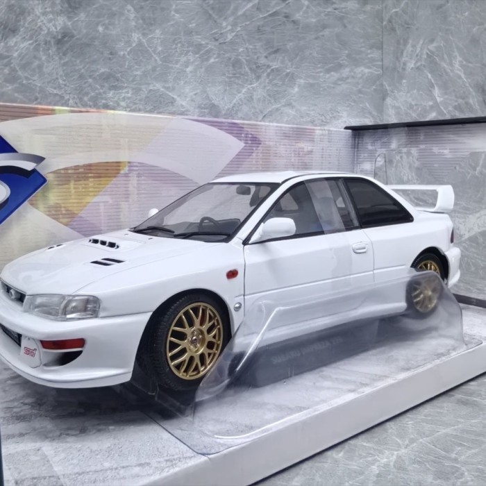 SOLIDO 1/18 SOLIDO IMPREZA 22B STI 1998 การตกแต่งโมเดลรถแบบคงที่