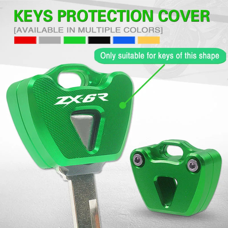รถจักรยานยนต์ CNC ฝาครอบกุญแจเชลล์คีย์ป้องกันพวงกุญแจกรณี Fit สําหรับ ZX-6R ZX-10R ZX-14R ZX6R ZX10R
