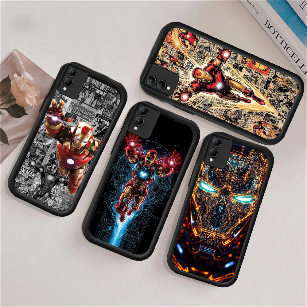 WA37 Marvel Iron Man สําหรับ Hp ชุบ VIVO IQOO Y200 Z9X V40 Z9 Y28 V29E Y35 Y19S Z1 V20 2024 Pro 5G ว
