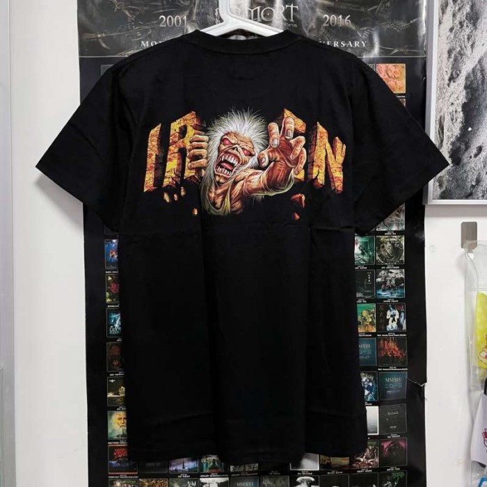 [เวอร์ชั่นภาษาไทย] Iron Maiden Iron Maiden Thailand นําเข้าเสื้อยืดแขนสั้นยุโรปและอเมริกา Rock Metal