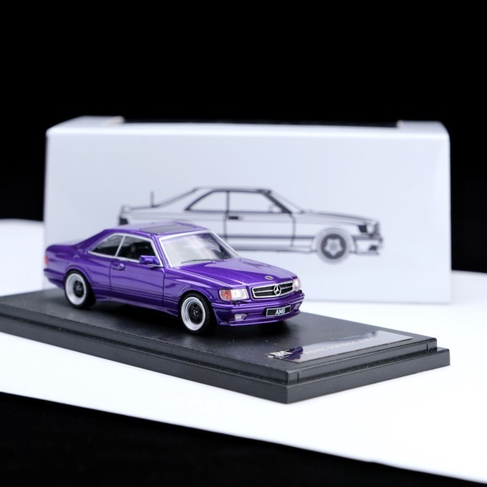 พร้อมสต็อก Mercedes-Benz 560 SEC AMG 1: 64 Scale Car Model Collection
