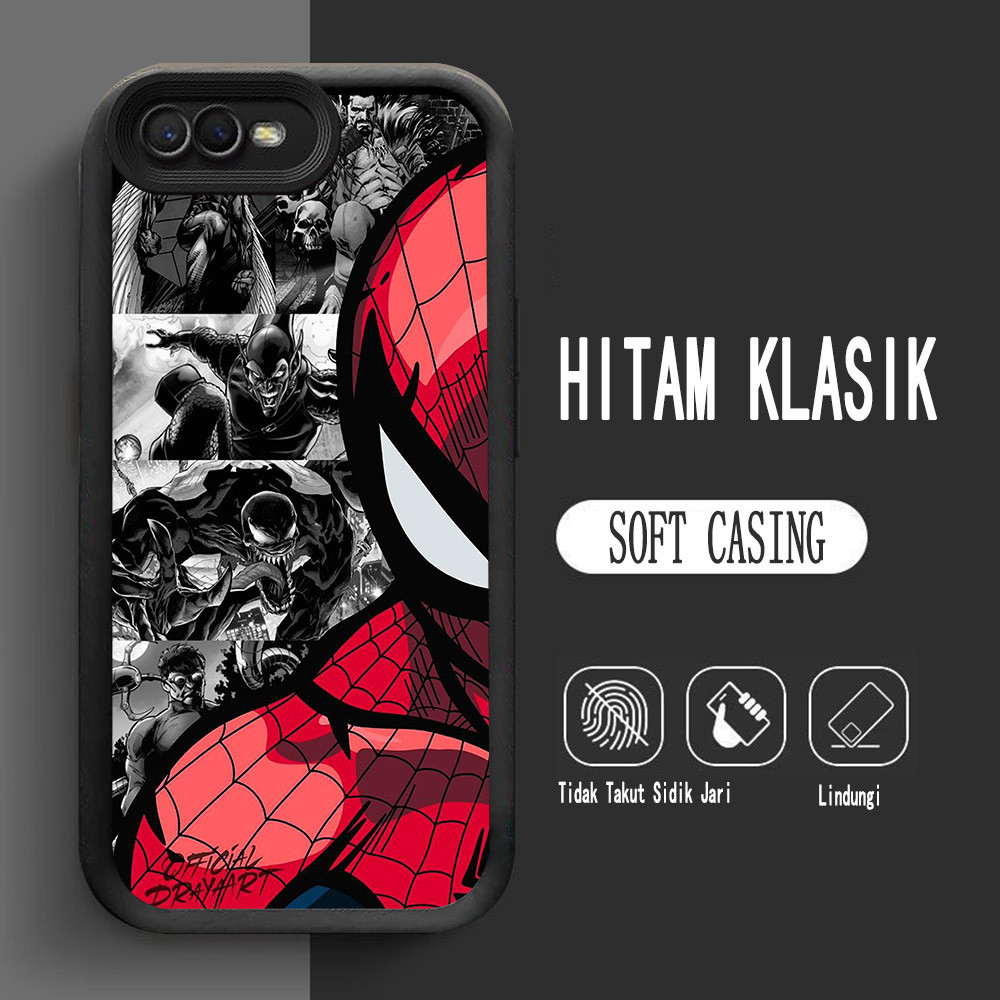 Y-14 เคสซิลิโคน Spider-Man สําหรับ OPPO A37 A3S A1K A39 A83 A12E กรณี