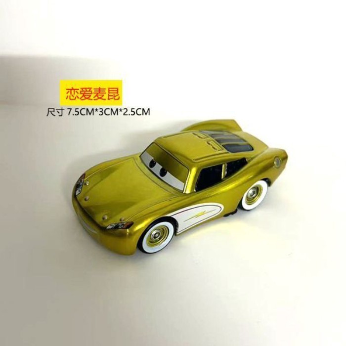 Racing Story รถของเล่นโลหะผสมรุ่น 95 Lightning McQueen Golden Love McQueen หายาก
