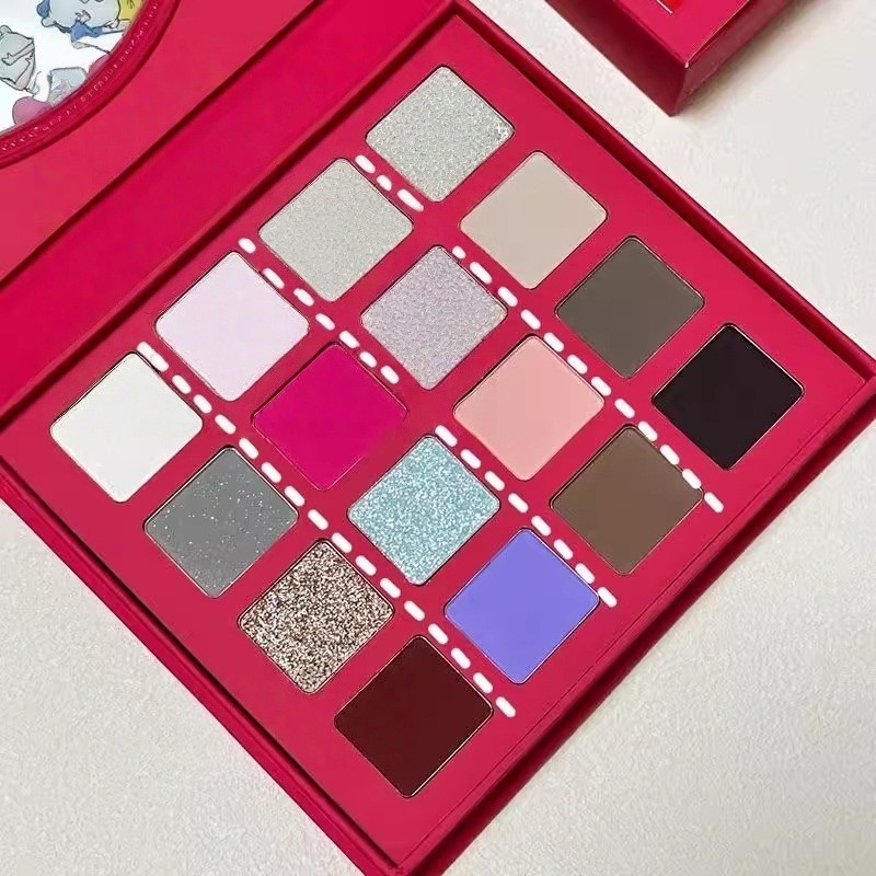 Joocyee Fermented Pink Power Sixteen Color Eyeshadow Palette Astringent Girl ร่วมมือกับ Heartthrob