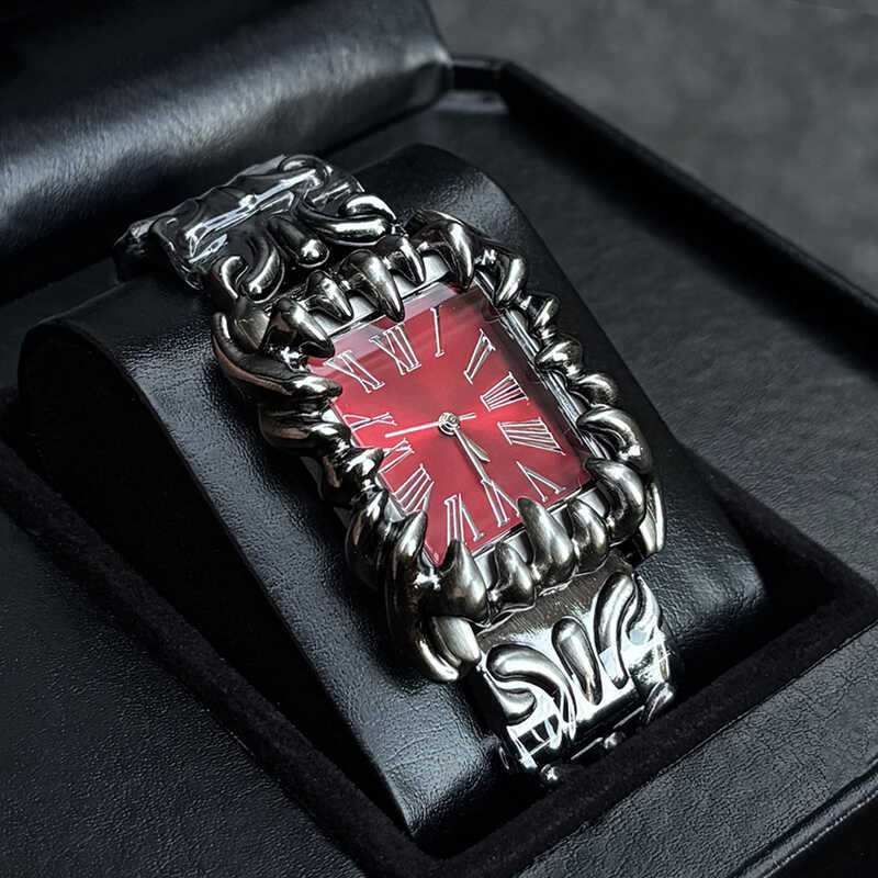 Claw Watch alabaster Style Retro y2k ยุโรปอเมริกันนาฬิการูปพิเศษพรีเมี่ยม ins Niche Watch