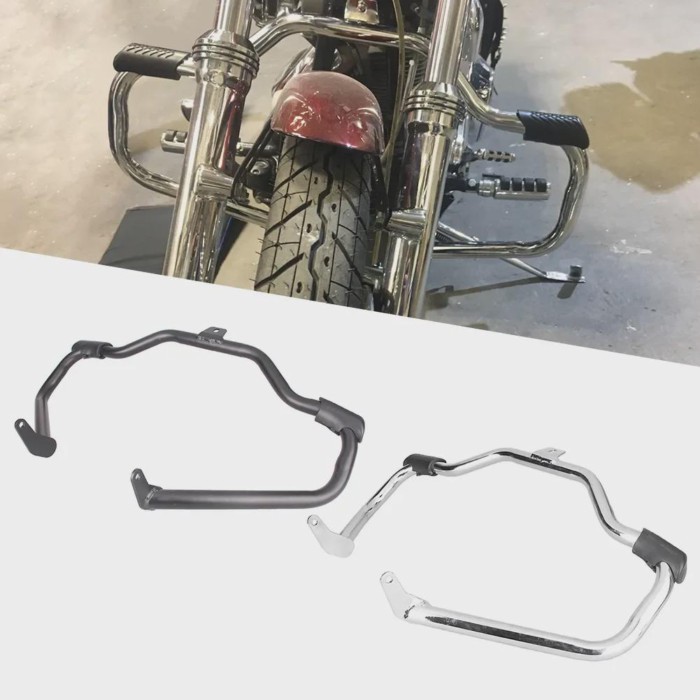 Engine Guard Highway Crash Bar Protector for Harley Davidson FLSTC Heritage Softail Classic FLSTN S