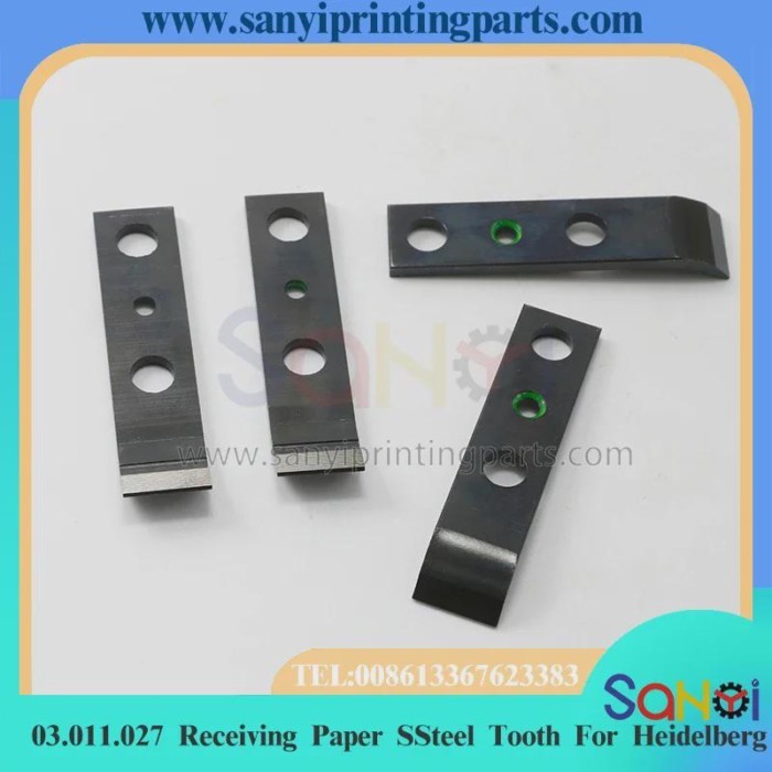 10 Pieces Heidelberg Printing Receiving Paper SSteel Tooth 03.011.027 KORD For Machine Parts
