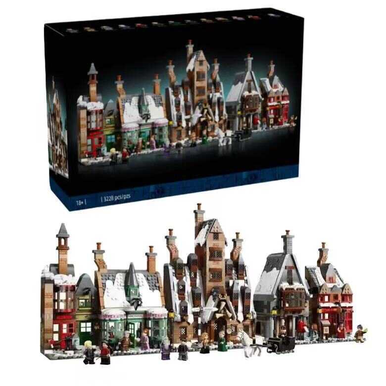 Lego ที่เข้ากันได้ข้ามพรมแดน 76457 Harry Potter Series Hogmode Village Building Blocks Building Stre