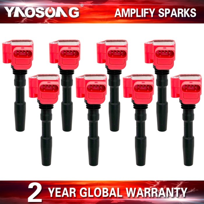 8x Performance Ignition Coil Pack 079905110H UF766 For AUDI A8 RS7 S8 S7 S6 BENTLEY FLYING SPUR 4.0