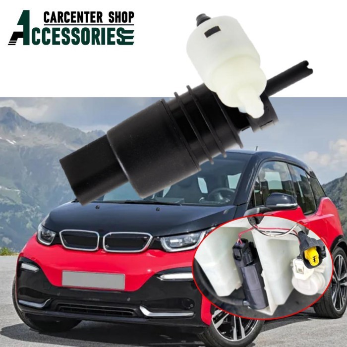 2 Pins Car Windshield Washer Pump Motor 67127388349 for BMW i3 
i3s X1 X2 X3 X4 X5 X6 X7 2020-2021
