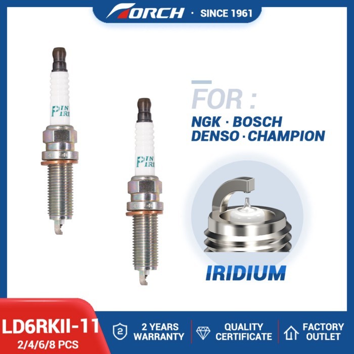 2-8PCS Replace for DILKAR6K11S for Denso FC16HR-C9 FXE20HR11 for 0242129514 Spark Plugs Torch LD6RK