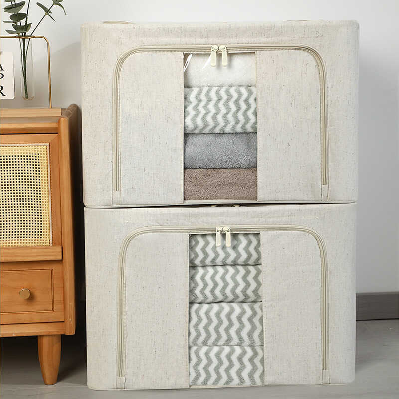 VIP Exclusive Tianshan Cotton Linen PP Board Storage Box Cloth Waterproof Folding Storage ความจุขนาด