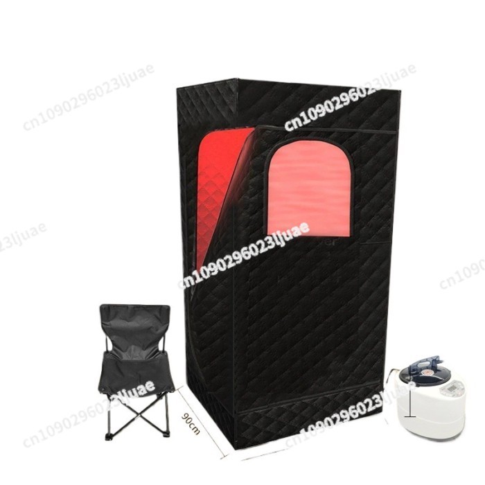 Portable Steam Sauna Full Body Relaxation with 660nm Red Light Therapy 4L Steamer Folding Chair Hom