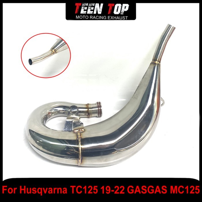 25mm For GASGAS MC125 2021-2023 Exhaust Header Stainless Steel 2 Stroke Offroad Bike Connection Pip