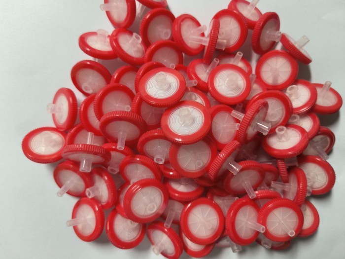 IKEME 100 Pieces Laboratory Syringe Filter Hydrophilic Acetate Fibre CA Membrane Syringe Filter CA