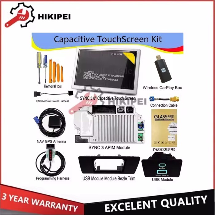 HC3T-14F014-BD J2GT-14G370-FCD SYNC 3.4 Complete for Ford Touch SYNC 2 to SYNC 3 Upgrade Kit Androi