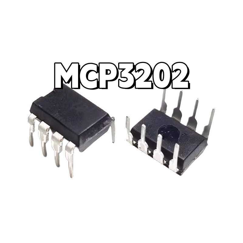 ยี่ห้อใหม่ MCP3202T MCP3202-CI/P MCP3202-BI/P In-Line DIP8 โหมดชิปแปลงดิจิตอล
