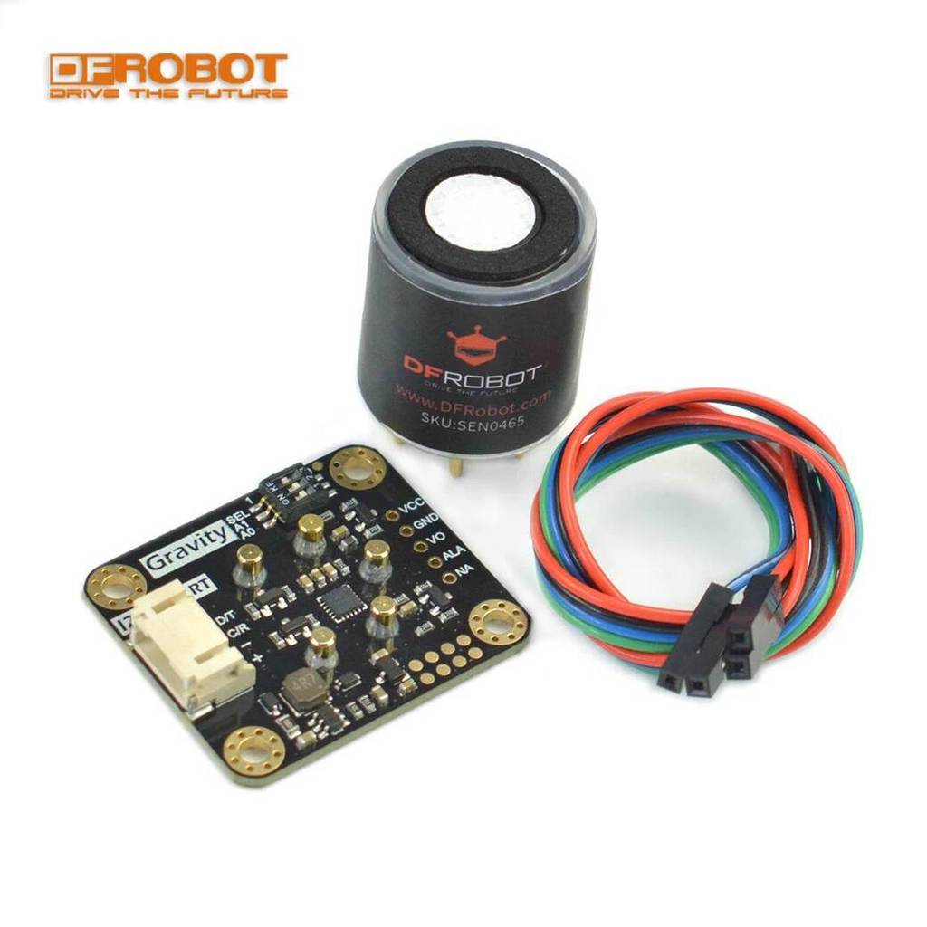 DFRobot ความไวสูงแรงโน้มถ่วง CO O2 NH3 H2S NO2 HCL H2 PH3 SO2 O3 CL2 HF เซ็นเซอร์แก๊สสําหรับ Arduino