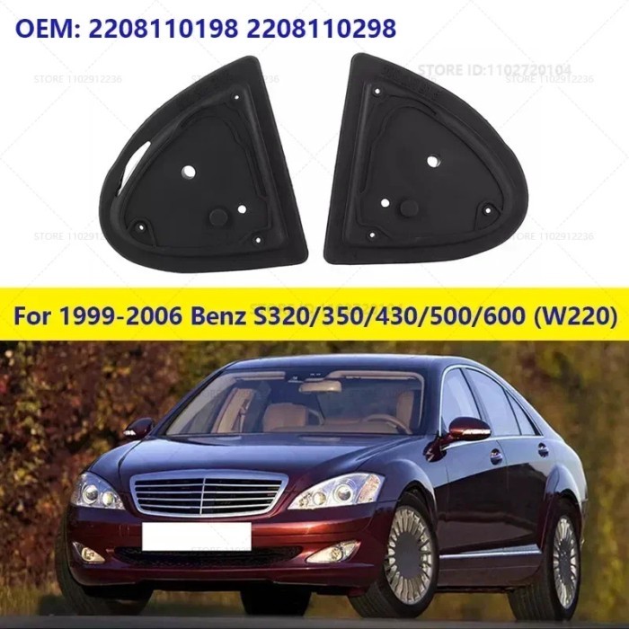 For 1999-2006 Mercedes-Benz S320/350/430/500/600/55 AMG/65 AMG (W220) Door Wing Mirror Gasket Base