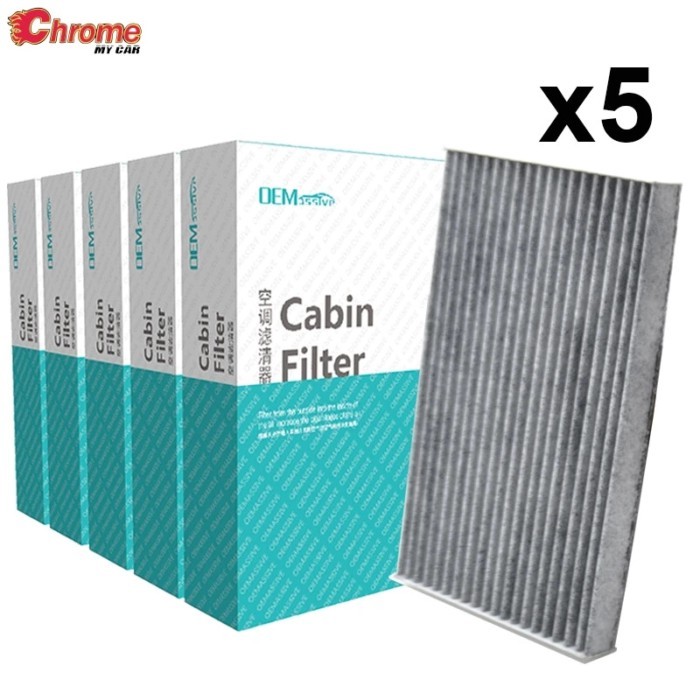 5x Car Activated Carbon Pollen Cabin Air Conditioning A/C Filter For Nissan Cube Z12 Leaf ZE0 ZE1 2
