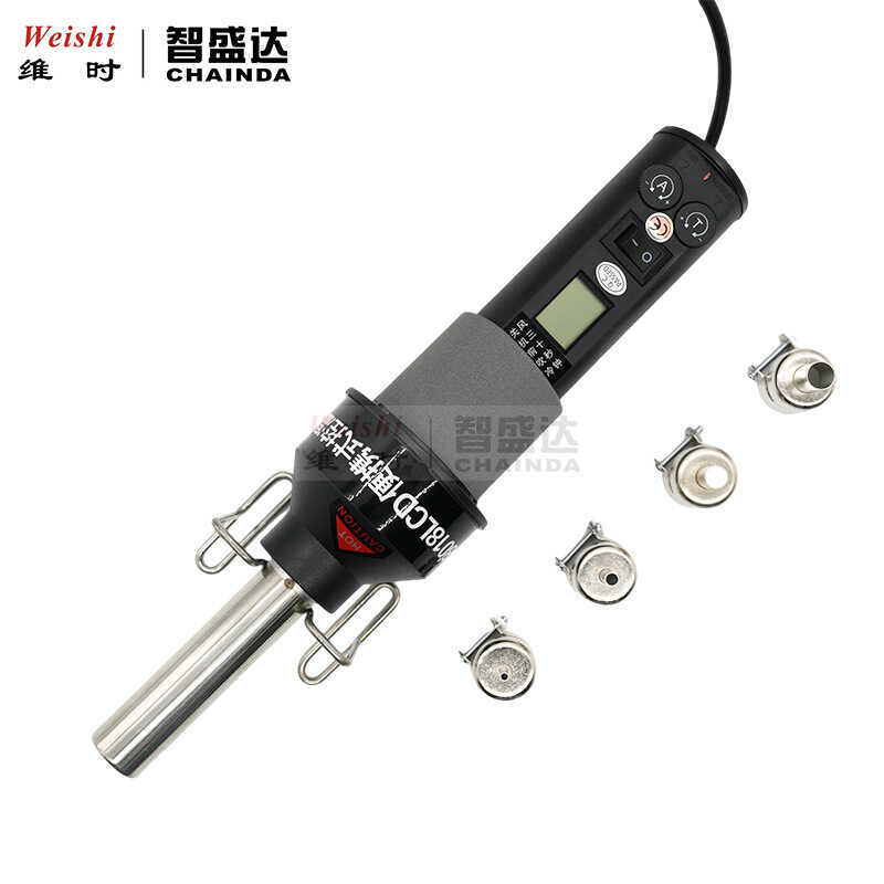 GJ-8018LCD แบบพกพาควบคุมอุณหภูมิ Hot Air Industrial Hot Air Dryer จอแสดงผลดิจิตอล Hot Air