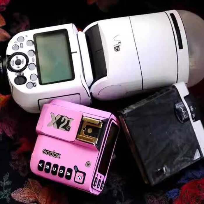 เหมาะสําหรับ Godox V1X2T Trigger Flash Retro Flash V1PRO Sony f60rm2 ความงาม 3M สติกเกอร์หนังสือป้อง