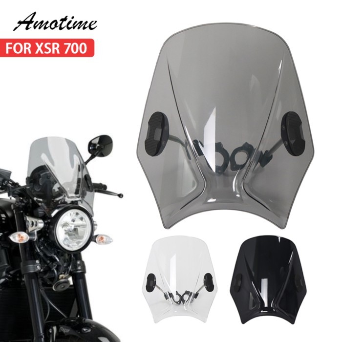 For xsr700 Accessories Motorcycle Adjustable Wind Screen Windshield For XSR 700 XSR700 2022 2023